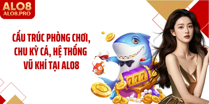 Cấu trúc phòng chơi, chu kỳ cá, hệ thống vũ khí tại ALO8